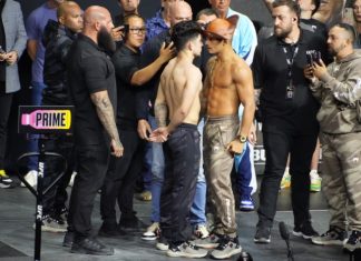 UFC 302: Andre Lima Leg Kicks Key to Decision Over Mitch Raposo Mitch Raposo and Andre Lima, UFC 302