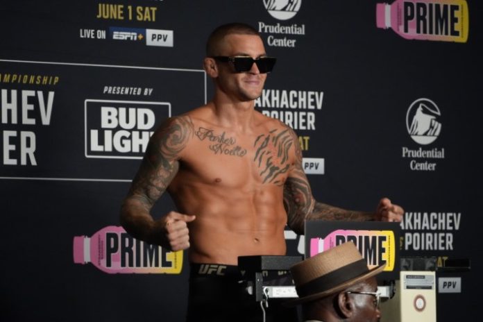 UFC 302 official weigh-ins 01 Dustin Poirier UFC