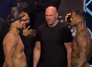 Kelvin Gastelum and Daniel Rodriguez, UFC Saudi Arabia