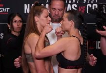 Jasmine Jasudavicius and Fatima Kline, UFC Denver