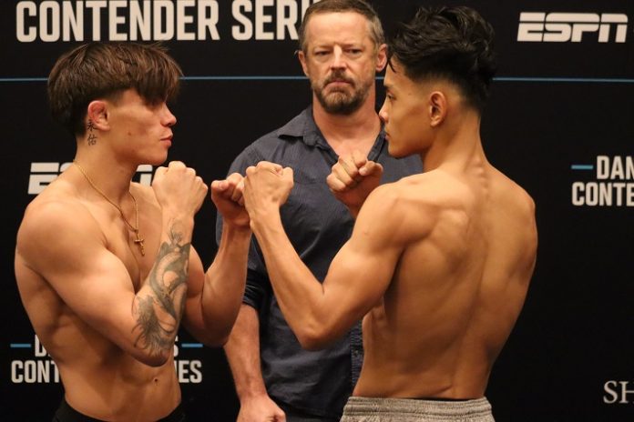 An Tuan Ho and Lone'er Kavanagh, Dana White's Contender Series Season 8 Week 1 weigh-in