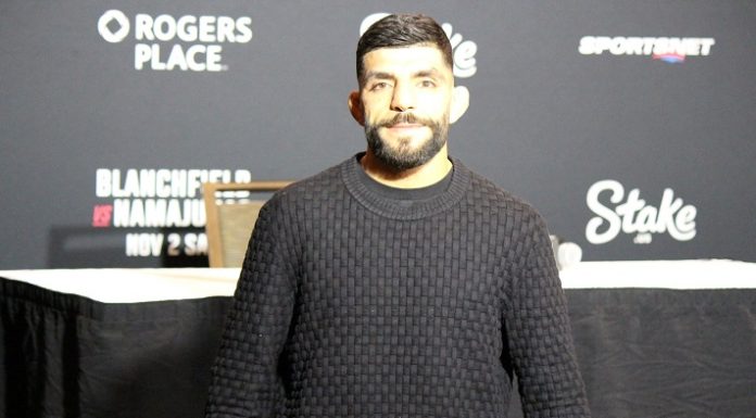 Amir Albazi, UFC Edmonton media day