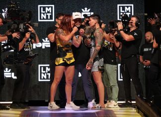 Cris Cyborg and Larissa Pacheco, PFL