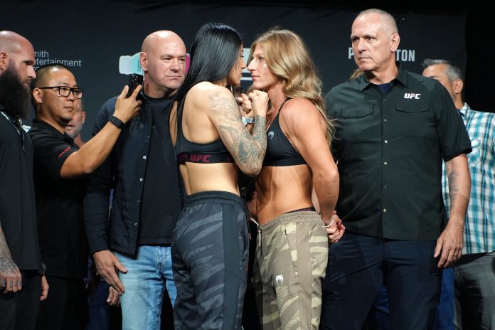 Ketlen Vieira and Kayla Harrison, UFC 307