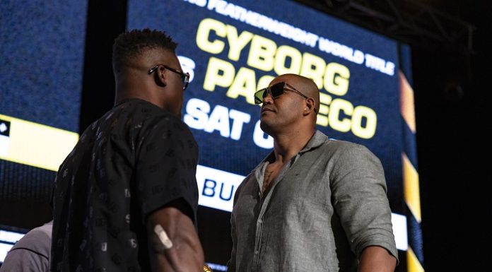 Francis Ngannou and Renan Ferreira ahead of PFL Battle of the Giants