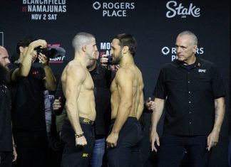 Marc-Andre Barriault and Dustin Stoltzfus, UFC Edmonton