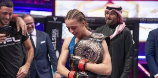 Dakota Ditcheva following win over Taila Santos, PFL Championship 2024