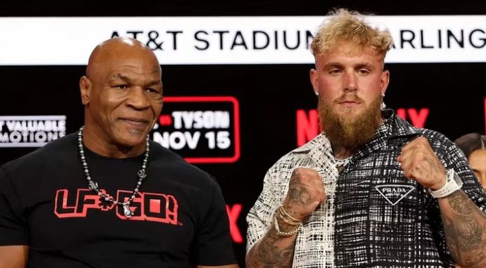 Mike Tyson and Jake Paul