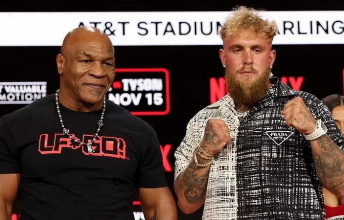 Mike Tyson and Jake Paul