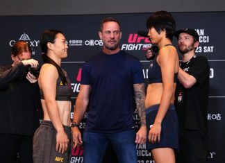 Shi Ming and Feng Xiaocan, UFC Macau