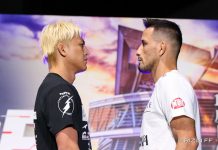 Chihiro Suzuki and Kleber Koike, RIZIN Decade (RIZIN 49) weigh-in