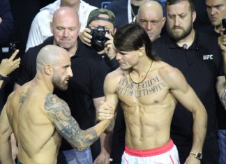 Alexander Volkanovski and Diego Lopes, UFC