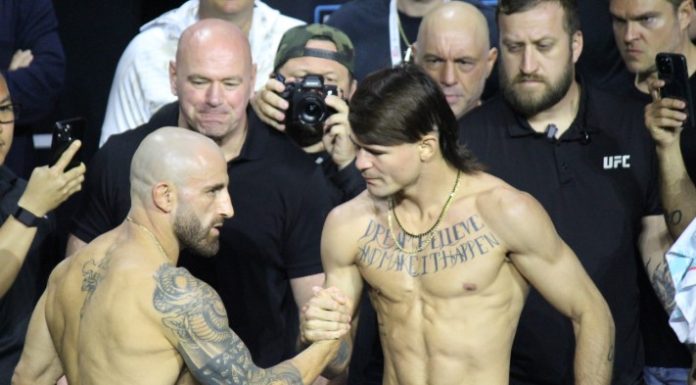 Alexander Volkanovski and Diego Lopes, UFC