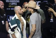 Alexander Volkanovski and Diego Lopes, UFC