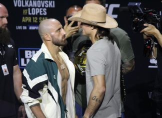 Alexander Volkanovski and Diego Lopes, UFC