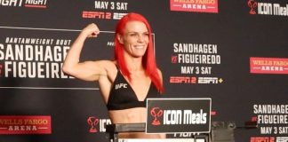 Gillian Robertson, UFC Des Moines weigh-in