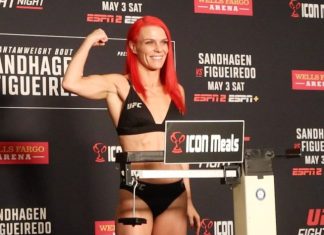 Gillian Robertson, UFC Des Moines weigh-in