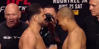 Ismail Naurdiev and Jun Yong Park, UFC Baku