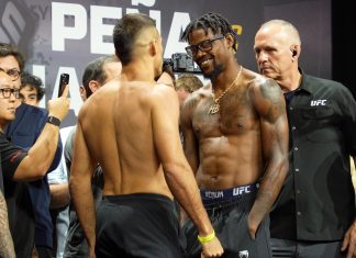 UFC 316: Kevin Holland Locks Up D’arce on Vicente Luque Vicente Luque vs. Kevin Holland, UFC 316