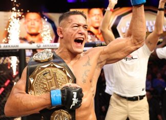 Costello van Steenis after defeating Johnny Eblen at PFL Cape Town