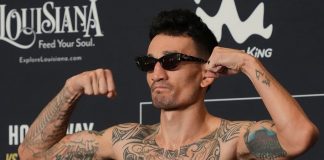 Max Holloway, UFC 318 official weigh-in