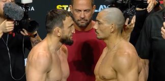 Muslim Salikhov and Carlos Leal, UFC Abu Dhabi