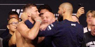 Dricus Du Plessis and Khamzat Chimaev, UFC 319