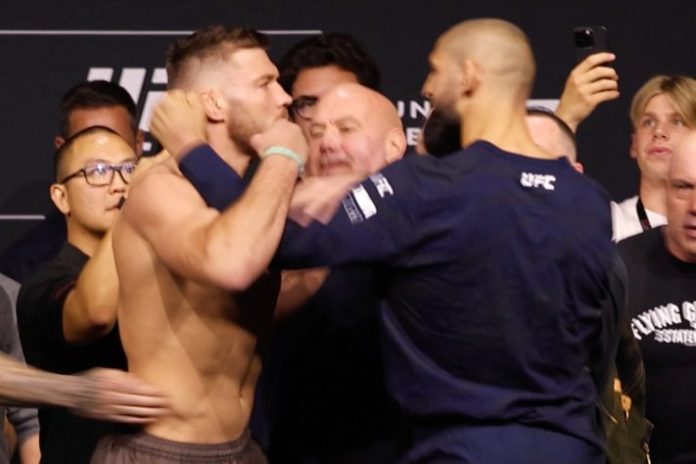 Dricus Du Plessis and Khamzat Chimaev, UFC 319