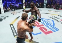 PFL Hollywood: Fabian Edwards Sees Himself As World Champion Fabian Edwards kicks Dalton Rosta, PFL Hollywood