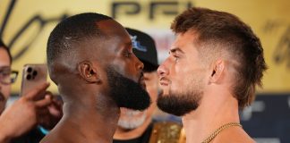 Fabian Edwards and Dalton Rosta, PFL Hollywood weigh-in