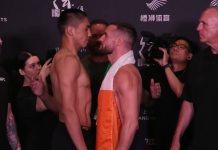 Taiyilake Nueraji and Kiefer Crosbie, UFC Shanghai