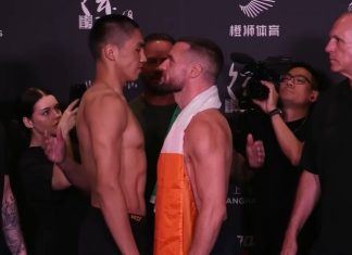 UFC Shanghai: Taiyilake Nueraji Finishes Kiefer Crosbie, But Not Before Landing Flagrant Foul Taiyilake Nueraji and Kiefer Crosbie, UFC Shanghai