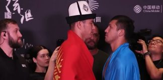 Uran Satybaldiev and Diyar Nurgozhay, UFC Shanghai