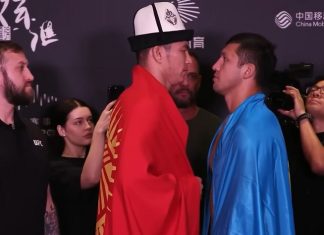 UFC Shanghai: Uran Satybaldiev Hits Rarely Seen Ezekiel Choke on Diyar Nurgozhay Uran Satybaldiev and Diyar Nurgozhay, UFC Shanghai