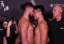 Johnny Walker and Zhang Mingyang, UFC Shanghai