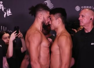 UFC Shanghai: Johnny Walker Leg Kicks Spell Disaster for Zhang Mingyang Johnny Walker and Zhang Mingyang, UFC Shanghai