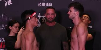 Yi Zha and Westin Wilson, UFC Shanghai