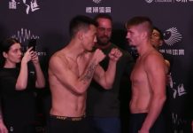 Rong Zhu and Austin Hubbard, UFC Shanghai