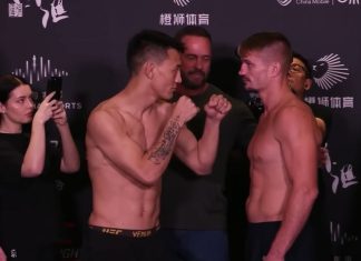 UFC Shanghai: Rong Zhu Decisions Austin Hubbard Rong Zhu and Austin Hubbard, UFC Shanghai