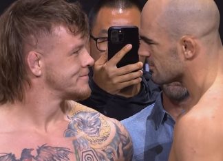 Jimmy Crute and Ivan Erslan, UFC Perth