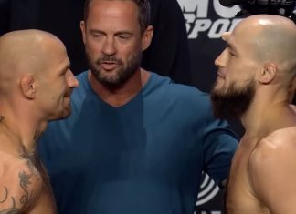 Rinat Fakhretdinov Needs Less Than a Minute to Put Away Andreas Gustafsson at UFC Paris Rinat Fakhretdinov and Andreas Gustafsson, UFC Paris