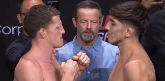 Jamie Mullarkey and Rolando Bedoya, UFC Perth
