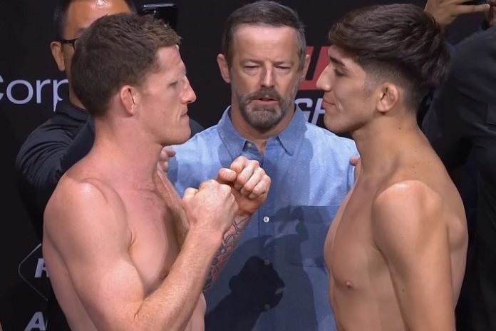 Jamie Mullarkey and Rolando Bedoya, UFC Perth