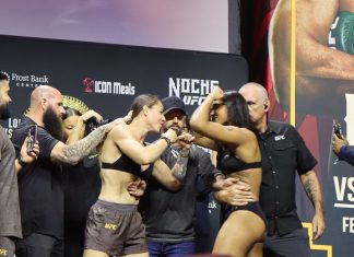 Montserrat Rendon Teaches Young Pereira Lesson, Grinds Out Split Win Monserrat Rendon and Alice Pereira, Noche UFC