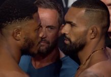 Oumar Sy Serenaded By Crowd, Dominates Ribeiro To R1 TKO Oumar Sy and Brendson Ribeiro, UFC Paris