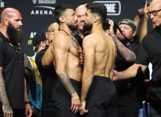 UFC 320: Farid Basharat Outworks Chris Gutierrez Chris Gutierrez vs. Farid Basharat, UFC 320