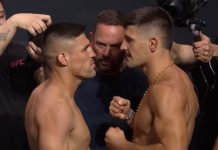 Vicente Luque and Joel Alvarez. UFC Rio