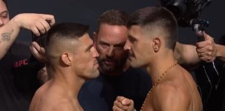 Vicente Luque and Joel Alvarez. UFC Rio