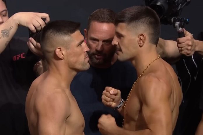 Vicente Luque and Joel Alvarez. UFC Rio