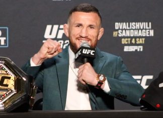 Merab Dvalishvili Believes Win at UFC 320 Makes Him Fighter of the Year Merab Dvalishvili, UFC 320